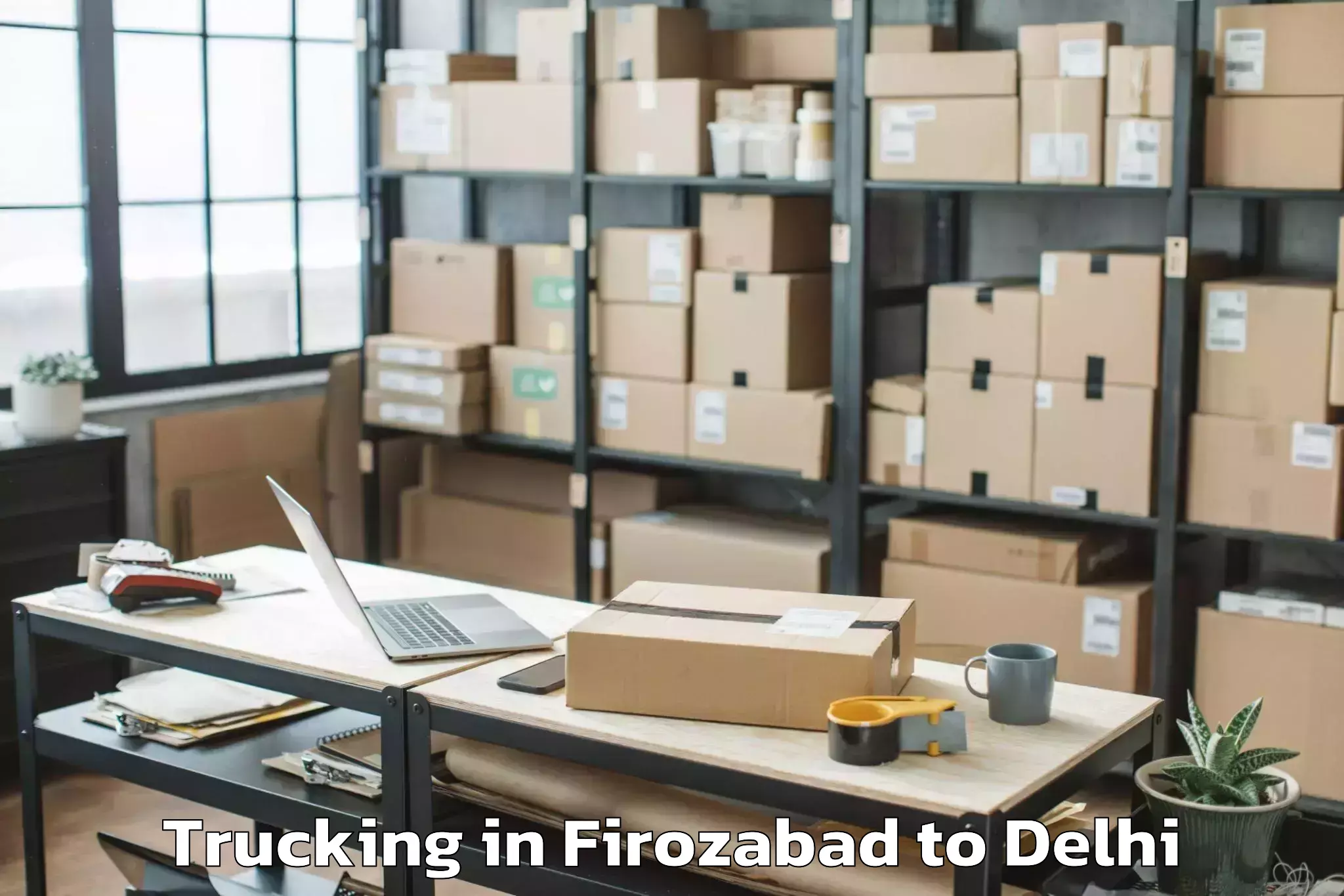 Book Firozabad to Dlf Emporio Mall Trucking Online